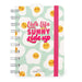 Legami - Small Spiral Daily Diary, 12 Months, from January 2024 to December 2024, Folding Planner 2024/2025, Elastic Closure, Final Pocket, Address Book, 8.5x13 cm, Egg Theme