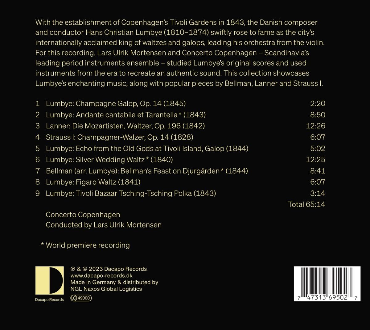 Champagne!: The Sound of Lumbye and His Idols