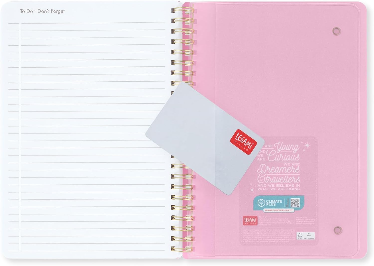 Legami - Large Spiral Weekly Calendar, 12 Months, from January 2024 to December 2024, Folding Planner 2024/2025, Elastic Closure, Final Pocket, Address Book, 15x21 cm, Magic Theme
