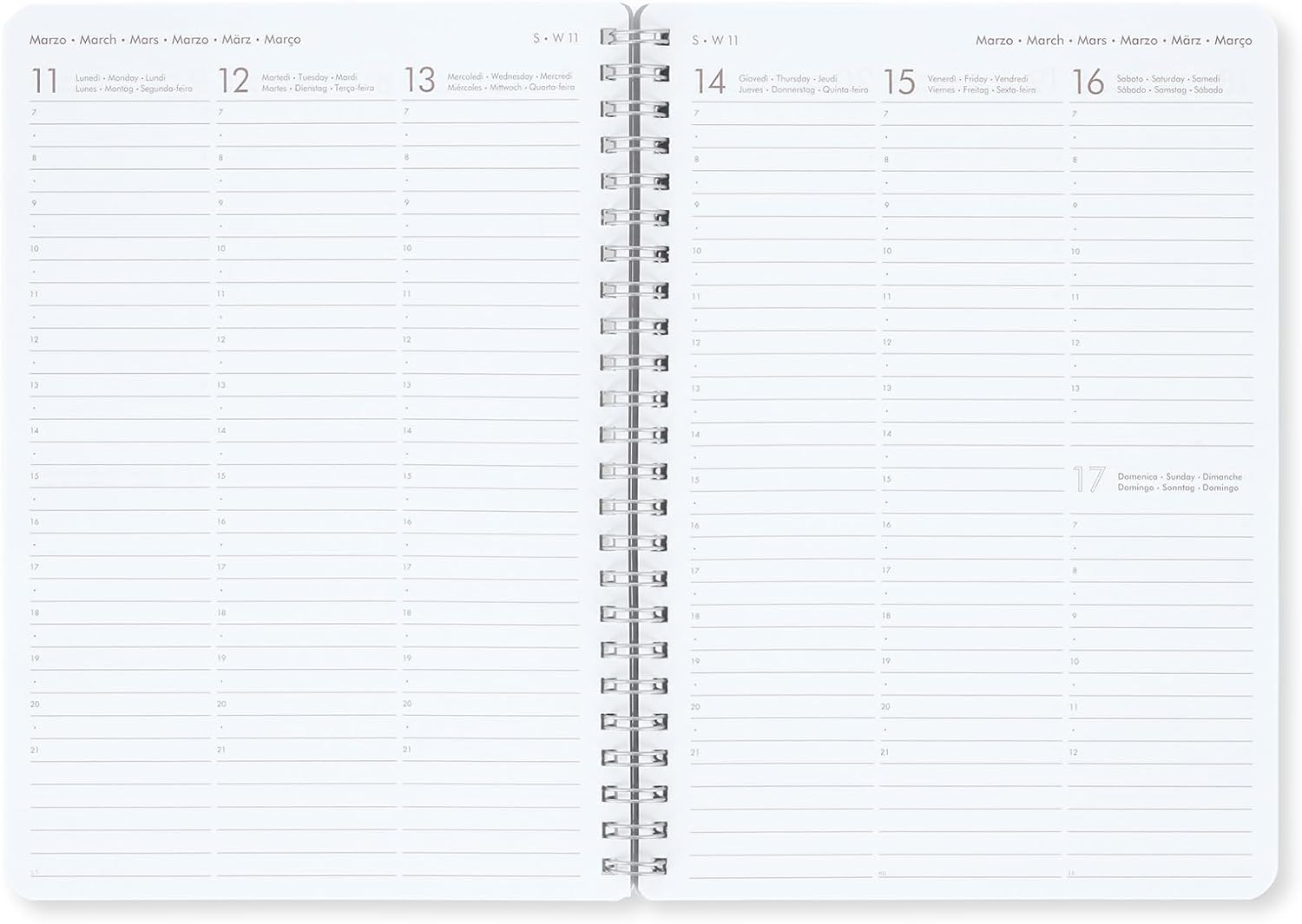 Legami - Large Spiral Weekly Calendar, 12 Months, from January 2024 to December 2024, Folding Planner 2024/2025, Elastic Closure, Final Pocket, Address Book, 15x21 cm, Kitty Theme KITTY file
