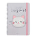 Legami - Large Spiral Weekly Calendar, 12 Months, from January 2024 to December 2024, Folding Planner 2024/2025, Elastic Closure, Final Pocket, Address Book, 15x21 cm, Kitty Theme KITTY file