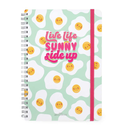 Legami - Large Spiral Weekly Calendar, 12 Months, from January 2024 to December 2024, Folding Planner 2024/2025, Elastic Closure, Final Pocket, Address Book, 15x21 cm, Egg Theme EGG files