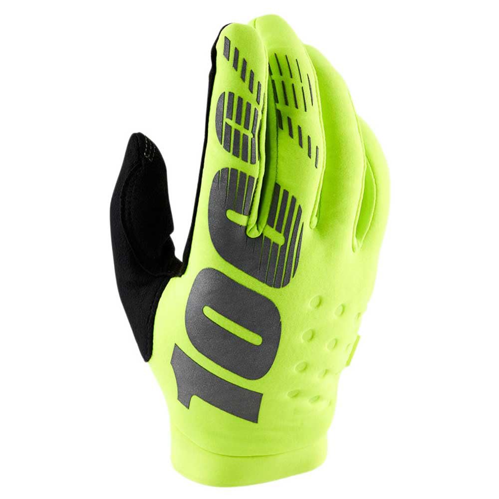 100% RideCAMP - Guante de Gel Amarillo L, Piezas Unisex para Adultos, Multicolor, Talla única