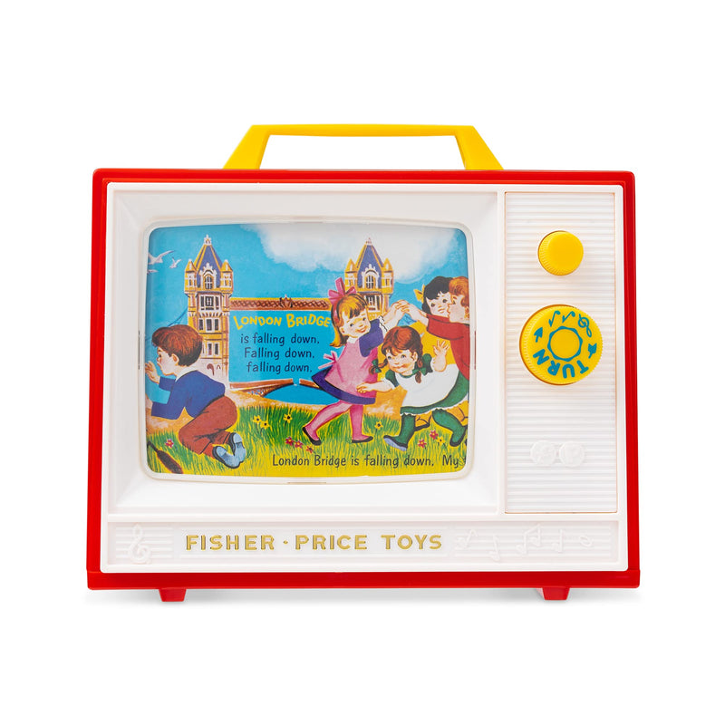 Fisher Price Classics | Two Tune Television | Retro Baby Toy, Role Play for Kids, Toddler Television, Classic Retro Style Packaging, Pretend Play Toys for Boys Girls Ages 1+ | Basic Fun 01696