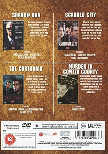 Crime- Shadow Run/ Scarred City/ The Custodian/ Murder In Coweta County (4 Films/2 DVD's)"