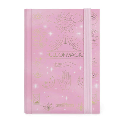 Legami - Small 12 Month Photo Agenda from January 2024 to December 2024, Elastic Closure, Monthly Planner January 2025, Final Pocket, Address Book, 9.5x13.5 cm, Magic Theme