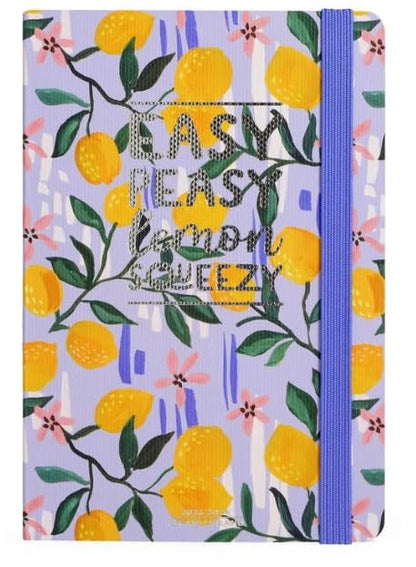 Legami - Small 12 Month Photo Agenda from January 2024 to December 2024, Elastic Closure, Monthly Planner January 2025, Final Pocket, Address Book, 9.5x13.5 cm, Lemon Theme