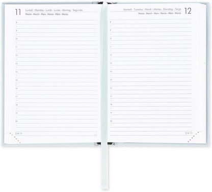 Legami - Small 12 Month Photo Diary from January 2024 to December 2024, Elastic Closure, Monthly Planner January 2025, Final Pocket, Address Book, 9.5x13.5 cm, Kitty Theme