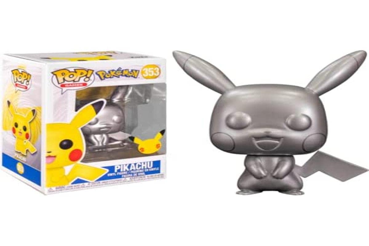 Funko Pokémon POP! Games Vinyl figurine Pikachu Silver Edition 9 cm