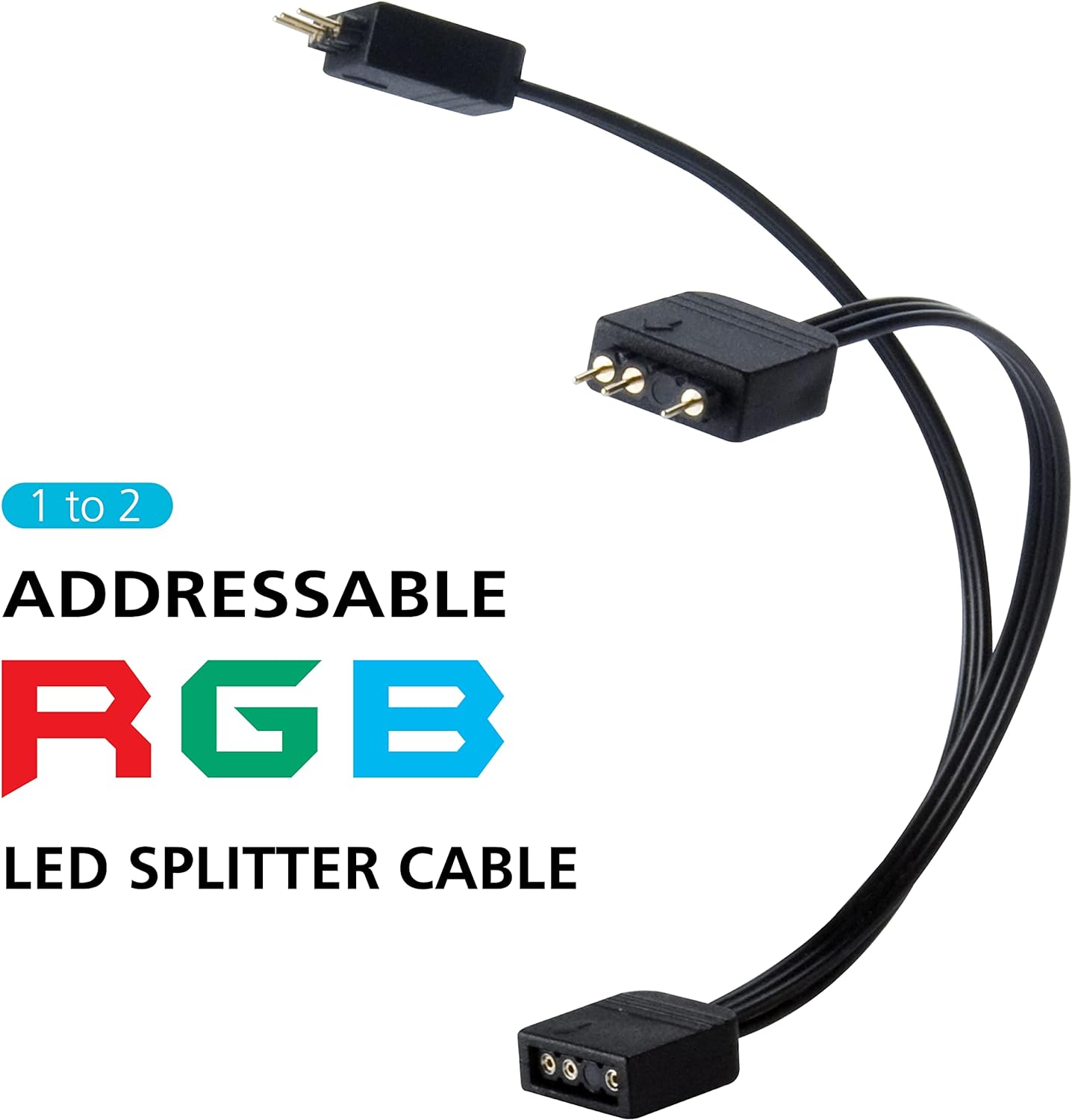 Akasa Addressable Rgb Led Splitter Cable Duo Pack