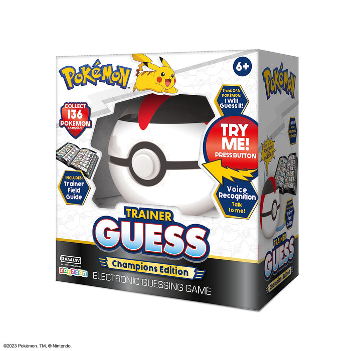 Pokémon Trainer Guess-Champions Edition Game. Los Mejores Entrenadores de Kanto a Galar. A Partir de 6 años, Color Blanco, Medium (Zanzoon 1123131