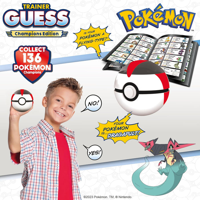 Pokémon Trainer Guess-Champions Edition Game. Los Mejores Entrenadores de Kanto a Galar. A Partir de 6 años, Color Blanco, Medium (Zanzoon 1123131