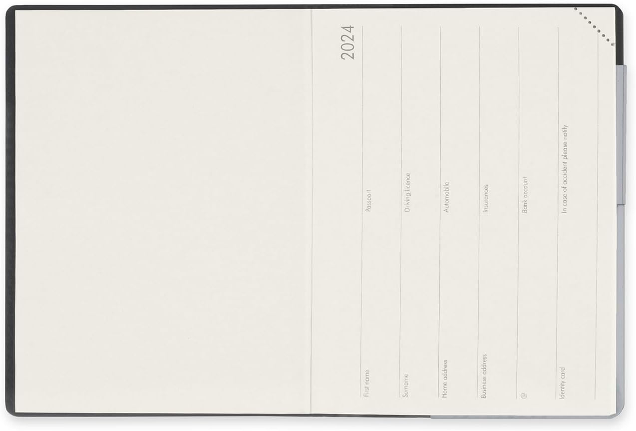 Legami - Small Weekly Planner, 12 Months, from January 2024 to December 2024, Elastic Closure, January 2025 Monthly Planner, Final Pocket, Address Book, 9.5 x 13.5 cm, Holo Fairy Colour