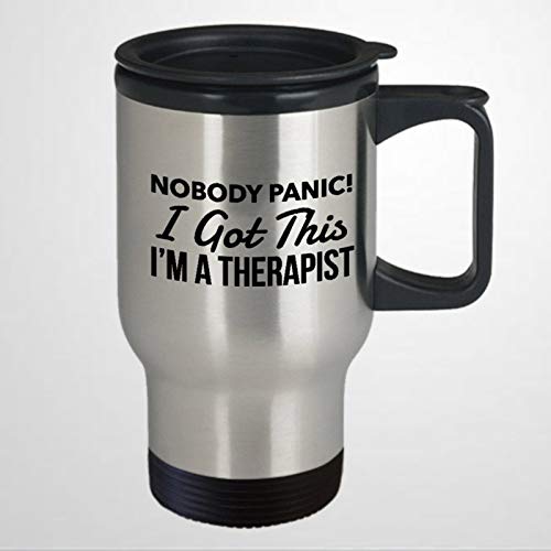 Funny Therapist Present Present for Therapist Humor Travel Mug Therapist Therapist Travel Mug Humor Meme Humor Therapist 15oz Coffee Mug Tea Cup Holiday Present