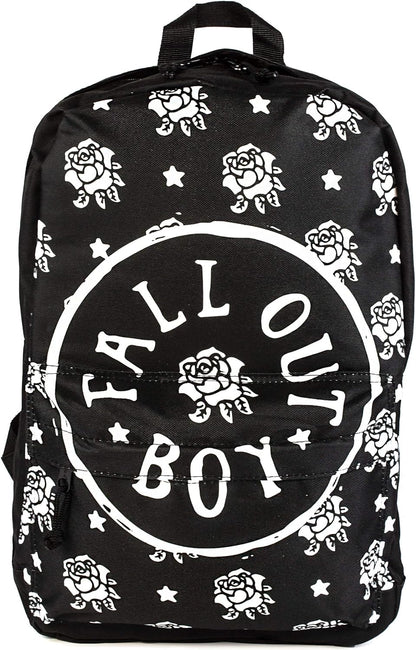 Fall Out Boy Backpack Rock Sax Rose Stamp Music Merchandise Rucksack Bag Adults