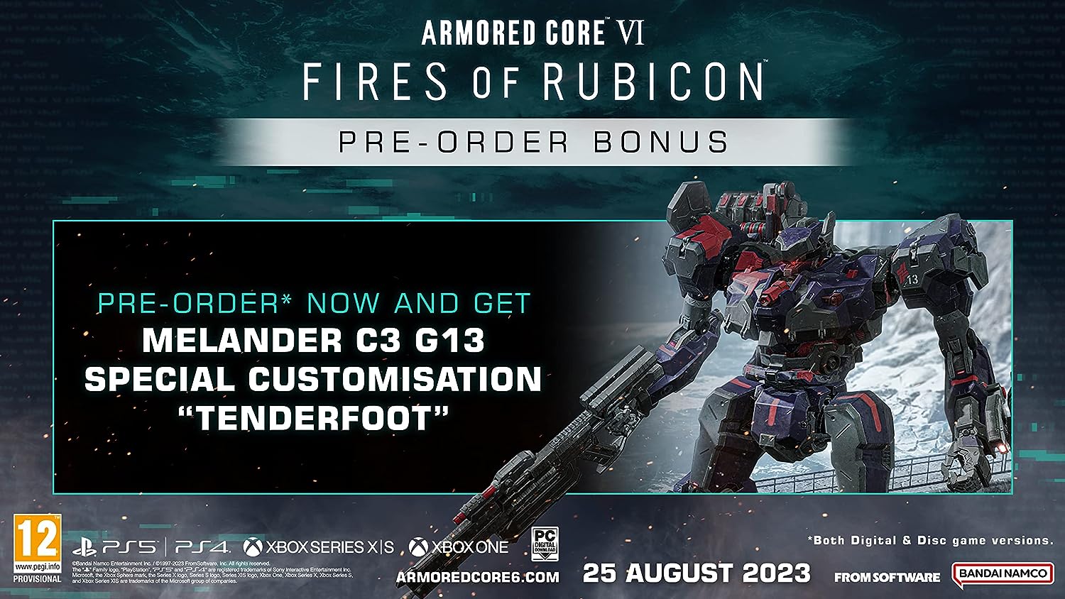 Armored Core VI Fires of Rubicon Launch Edition (PS5) PlayStation 5