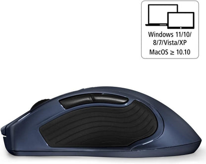 hama MW-900 V2 Maus kabellos blau