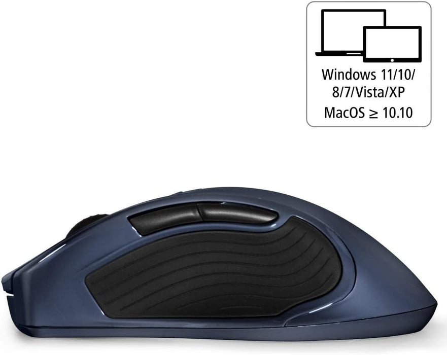 hama MW-900 V2 Maus kabellos blau