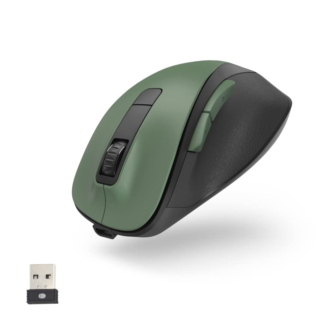 hama MW-500 Maus ergonomisch kabellos waldgrun