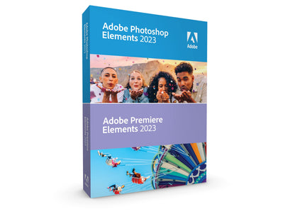 Adobe Photoshop & Premiere Elements 2023|Bundle| 1 Gerät | PC/Mac | unbefristet | Box inkl. Aktivierungscode Aktivierungscode per Post Standard