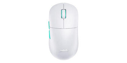 XTRFY M8 - Wireless Gaming Mouse - Superlight and Optimised for E-Sports - with 2.4 GHz Radio - Extremely Low Front for Higher Precision - Rechargeable, White