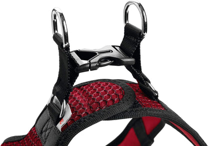 HUNTER Hilo Comfort Harness for Small Dogs, with mesh Material and Reflective Elements,red,S red Small