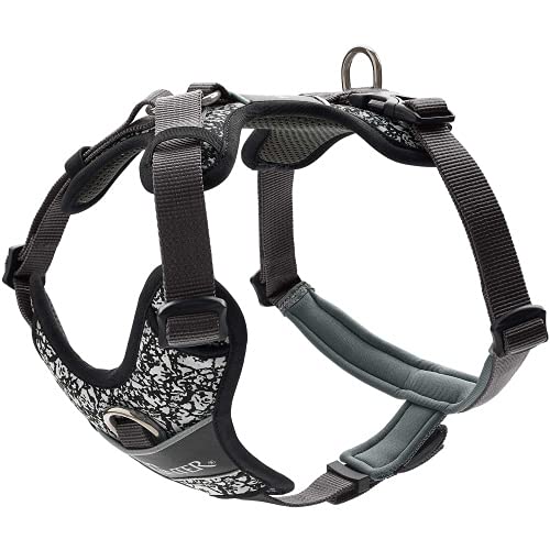 Dog Harness Hunter Divo Reflective Size L Black/Grey (72-100 Cm)