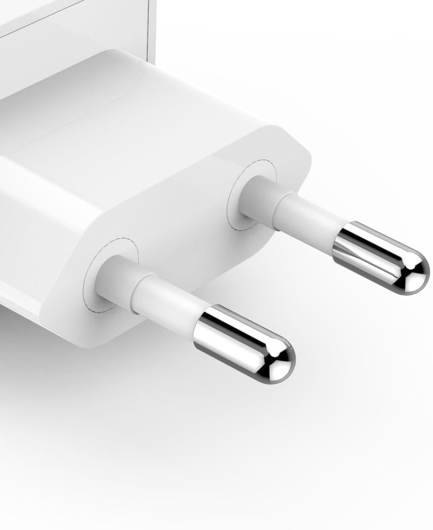 Fast Charger, USB-C, PD/Qualcomm®/GaN, Mini Charger, 30 W, White