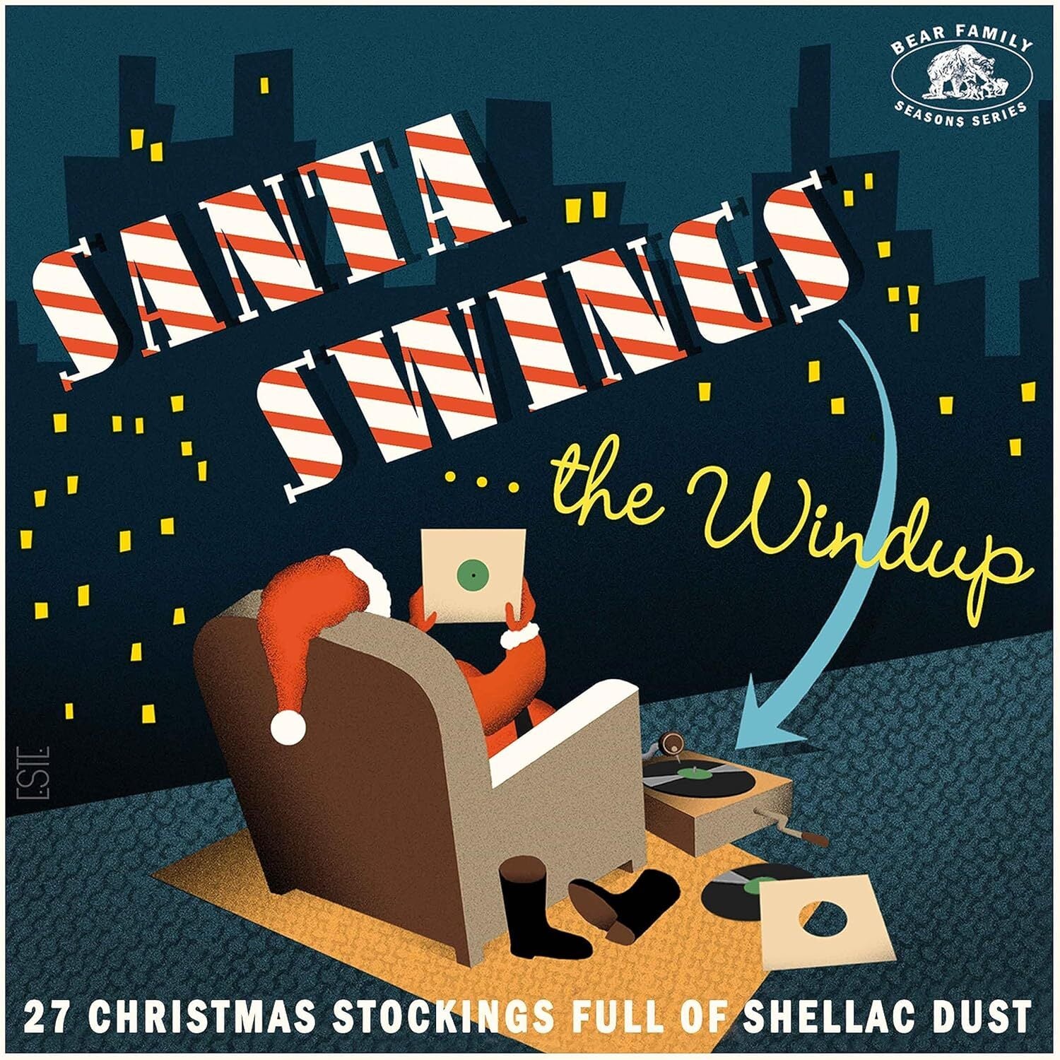 Santa Swings... The Windup: 27 Christmas Stockings Full of Shellac Dust