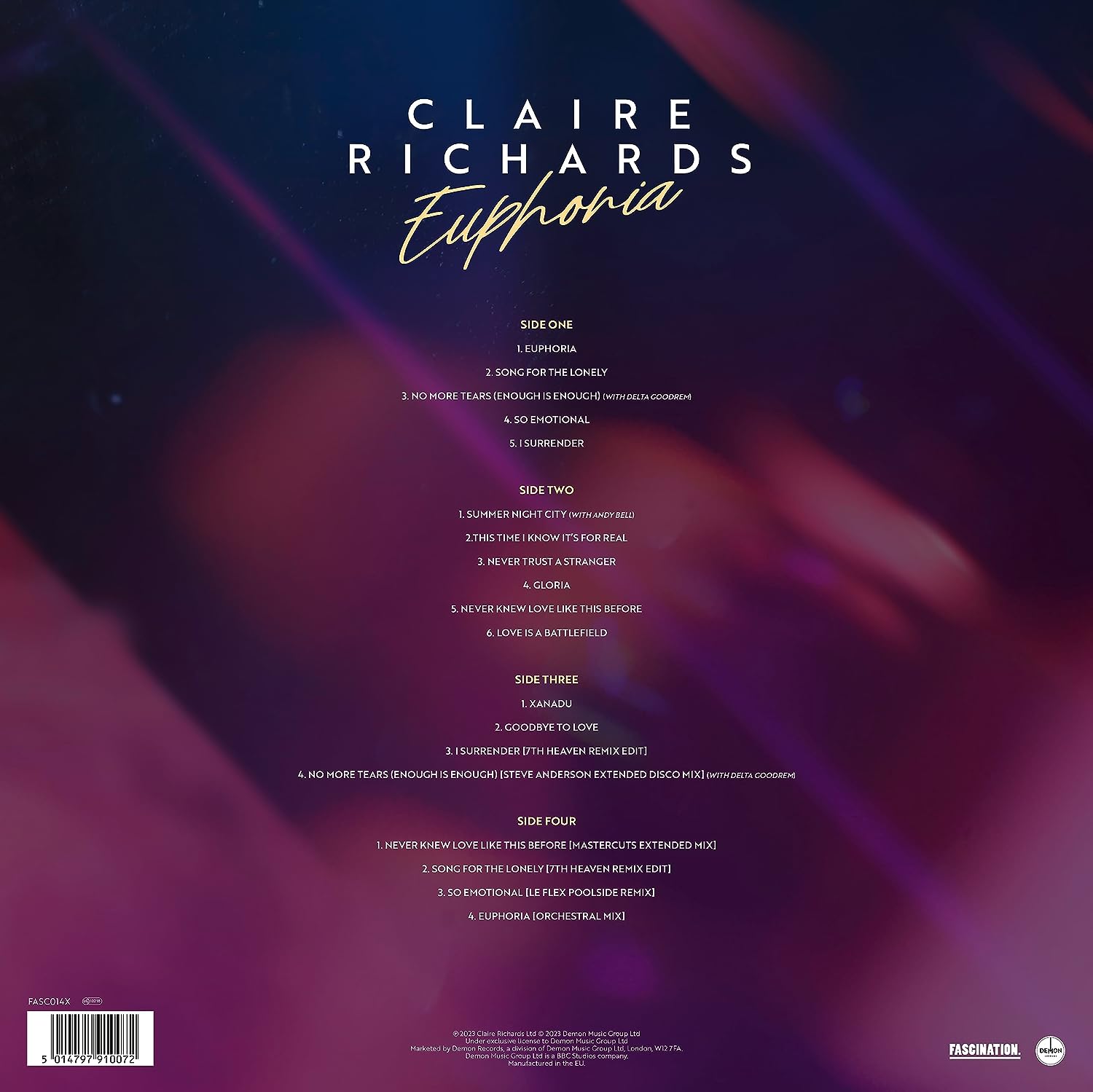 Claire Richards: Euphoria (Signed Coloured Vinyl - Limited Edition