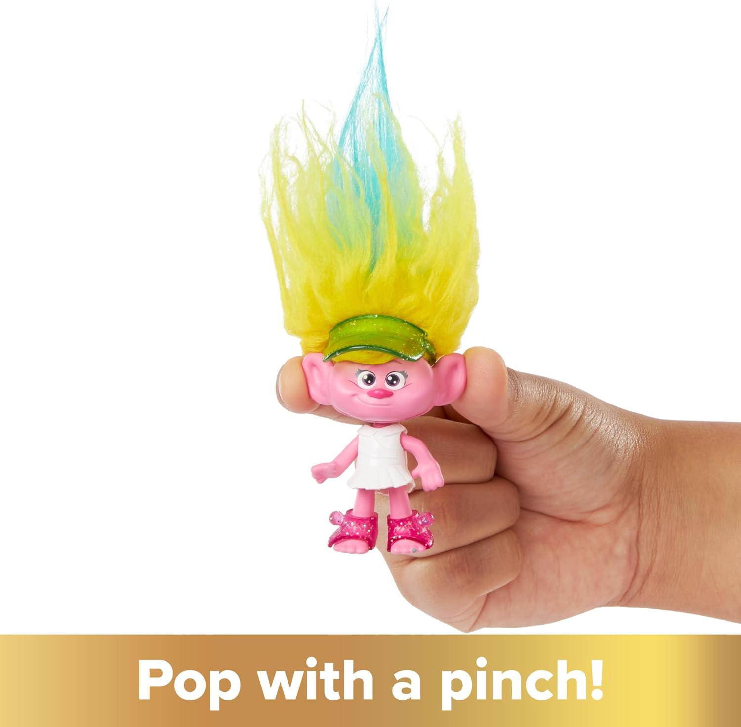 DreamWorks Trolls Band Together Hair Pops Viva Small Doll with Removable Clothes & 3 Surprise Accessories, HNF11