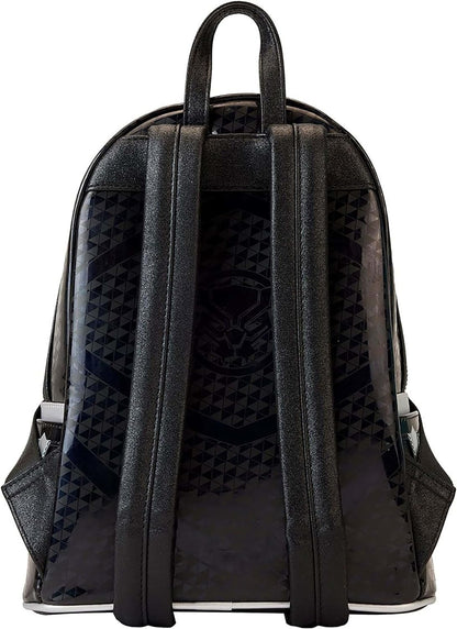 Loungefly Marvel Shine Black Panther Cosplay Mini Backpack Womens Double Strap Shoulder Bag Purse One Size