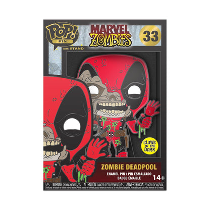 Loungefly Large Enamel Pin MARVEL: ZOMBIE DEADPOOL - Deadpool - Marvel Zombies Enamel Pins - Cute Collectable Novelty Brooch - for Backpacks & Bags - Gift Idea - Official Merchandise
