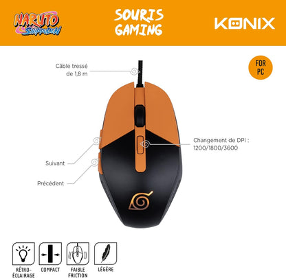 Konix Naruto Gaming Mouse (Naurto) /PC