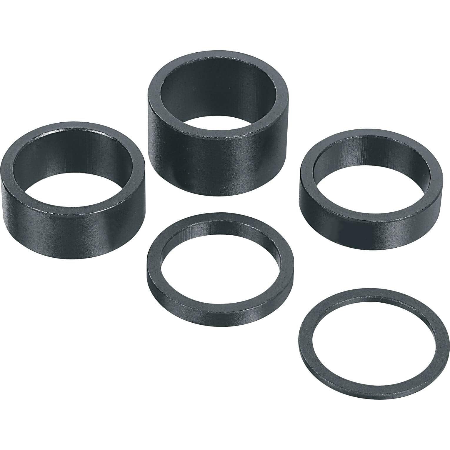 ergotec Spacer 1 1/8 Inch Aluminium for Ahead Stem Systems // 2/5/10/15/20 mm schwarz-sandblastet Höhe 10 mm