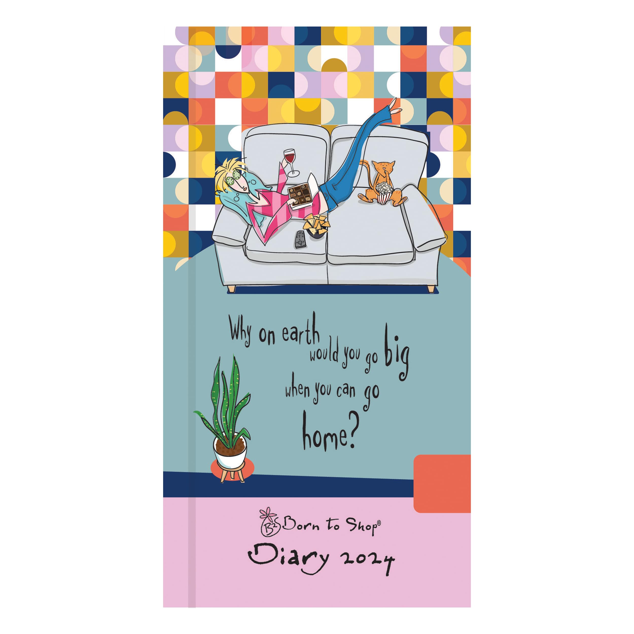 Portico Designs 2024 Born to Shop Slim Diary Week to View