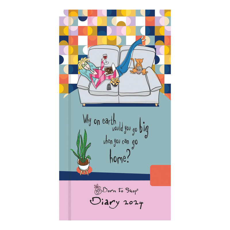 Portico Designs 2024 Born to Shop Slim Diary Week to View