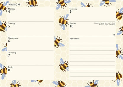 2024 Emma Bridgewater Bumblebee A6 Diary