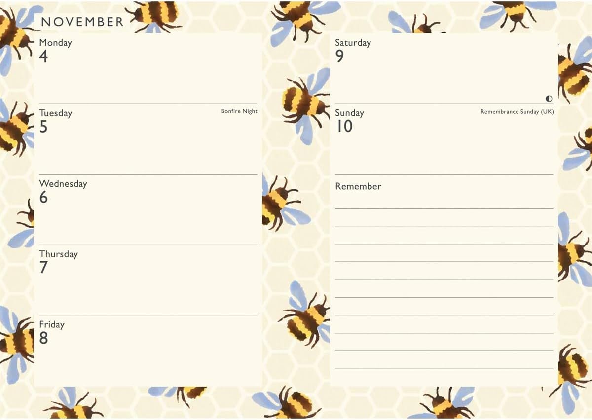2024 Emma Bridgewater Bumblebee A6 Diary