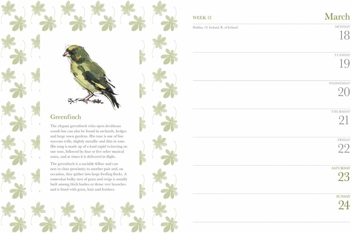 2024 Madeleine Floyd, the Dawn Chorus Deluxe Diary