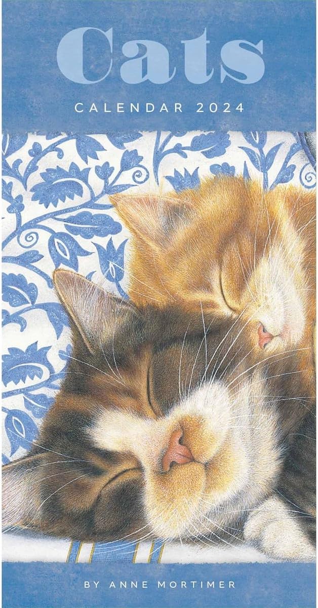 2024 Cats by Anne Motimer Slim Diaryy