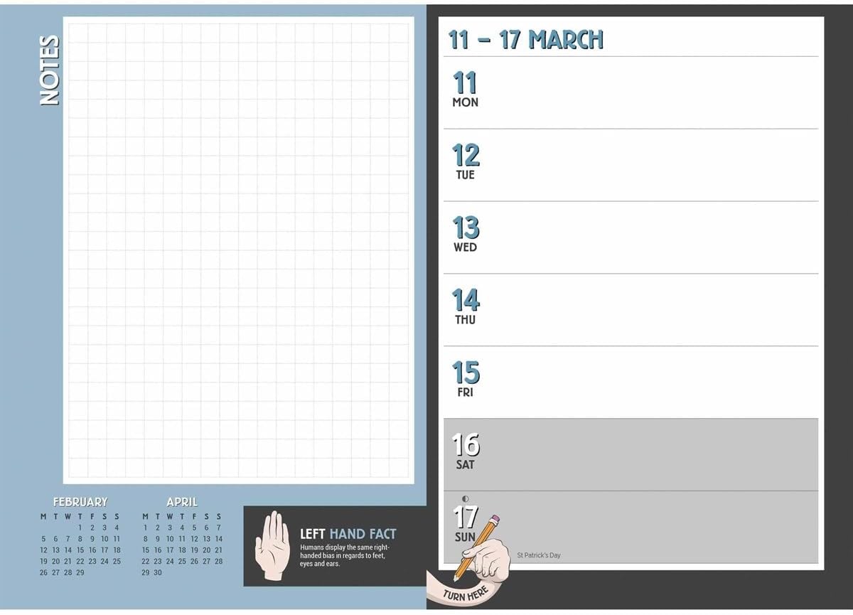 2024 Left Handed A5 Diary