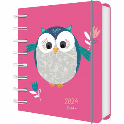2024 Fashion Diary Owl Square Pocket