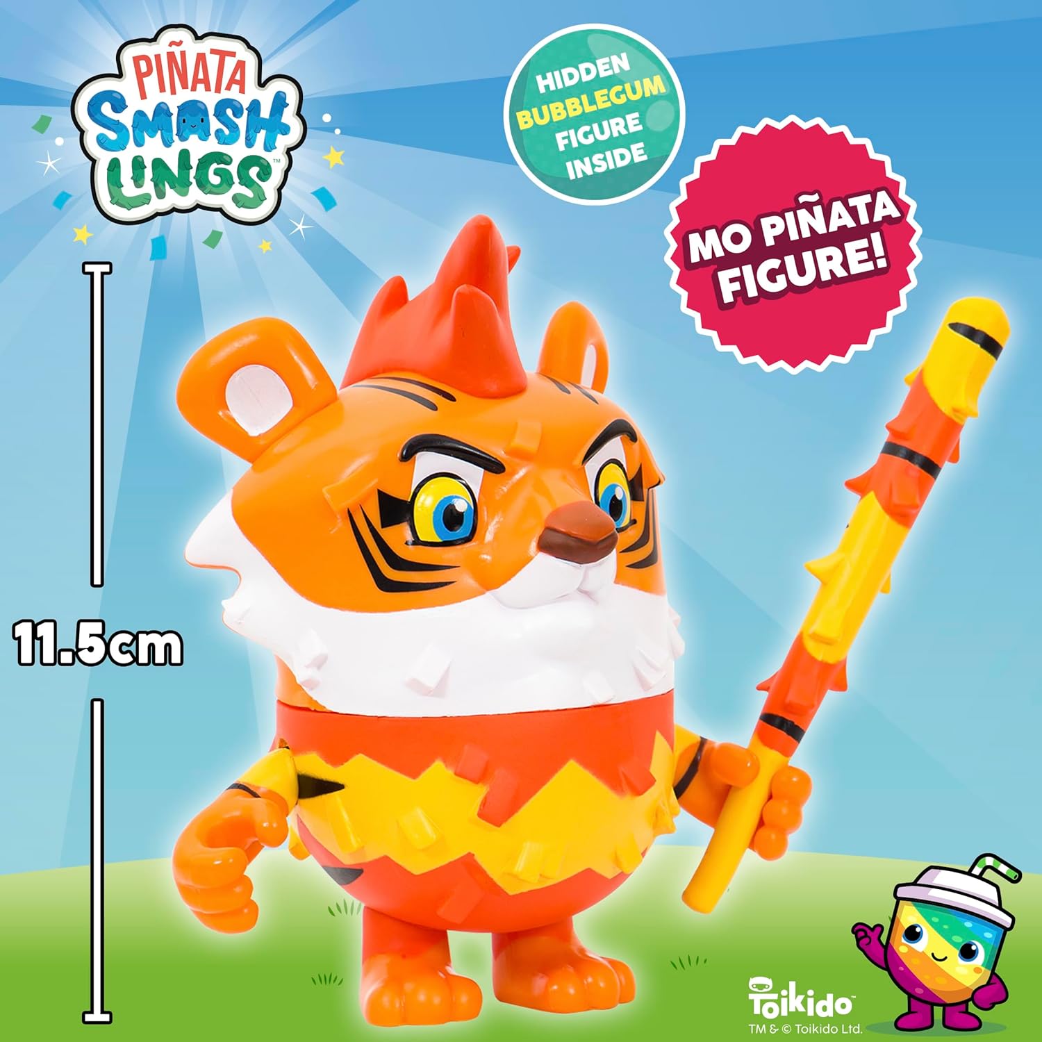Pinata Smashlings SL6010C Pinata Articulated Figure Mo Tiger, Roblox, Official Toy from Toikido