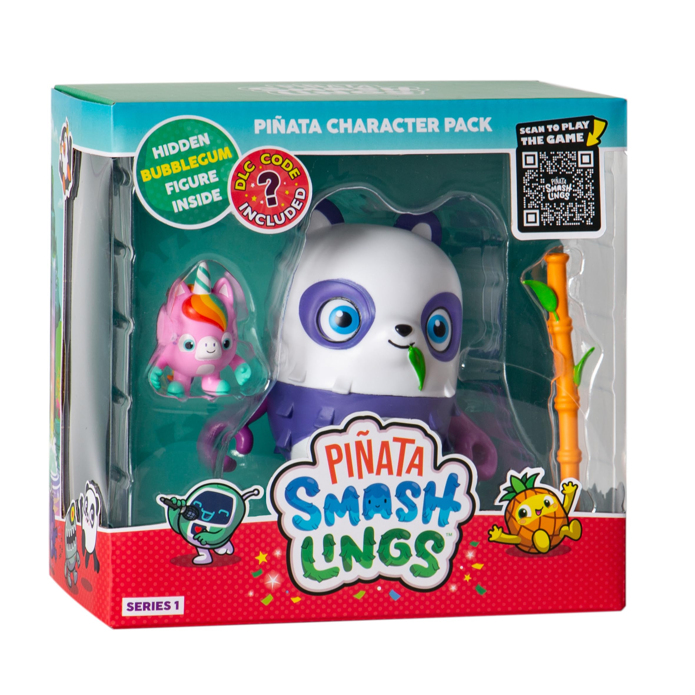 Pinata Smashlings SL6010D Pinata Articulated Figure Sana Panda, Roblox, Official Toy from Toikido