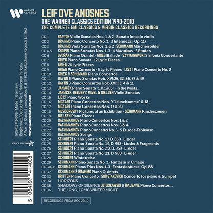 Leif Ove Andsnes: The Warner Classics Edition 1990-2010: The Complete EMI Classics & Virgin Classics Recordings