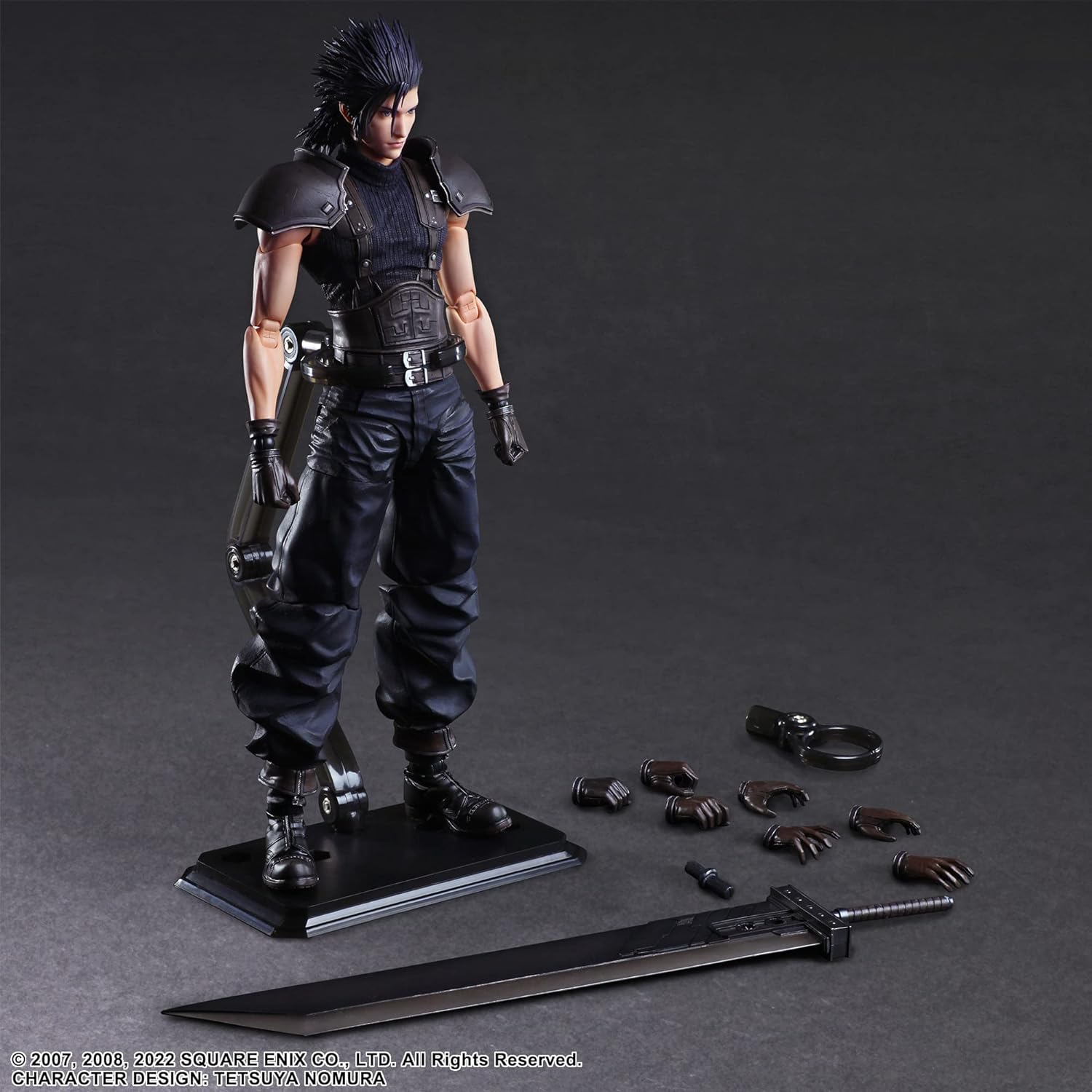 Square-Enix Final Fantasy VII Crisis Core Reunion Play Arts Kai figurine Zack Fair Soldier 1St Class 27 cm
