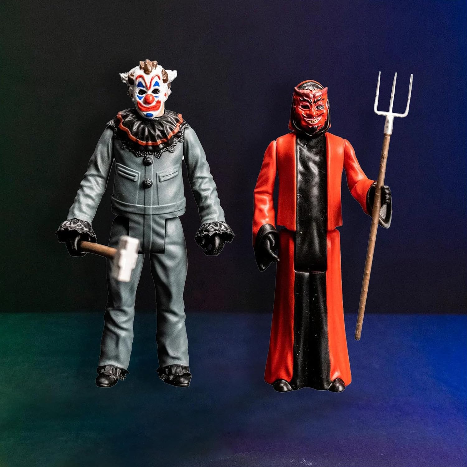 Trick Or Treat Studios Eli Roth's Haunt Haunted House 3.75" Devil & Clown Action Figure Set