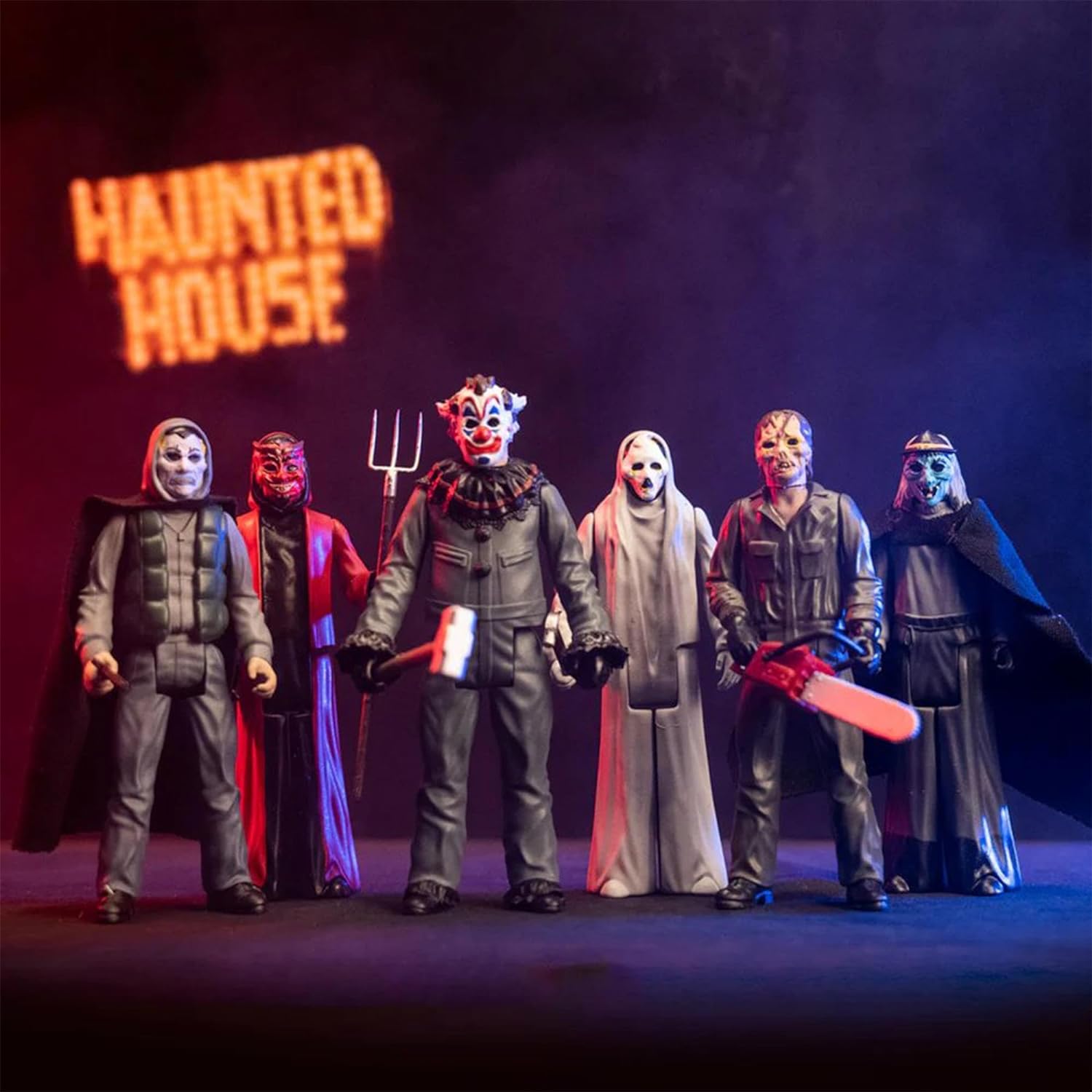 Trick Or Treat Studios Eli Roth's Haunt Haunted House 3.75" Devil & Clown Action Figure Set