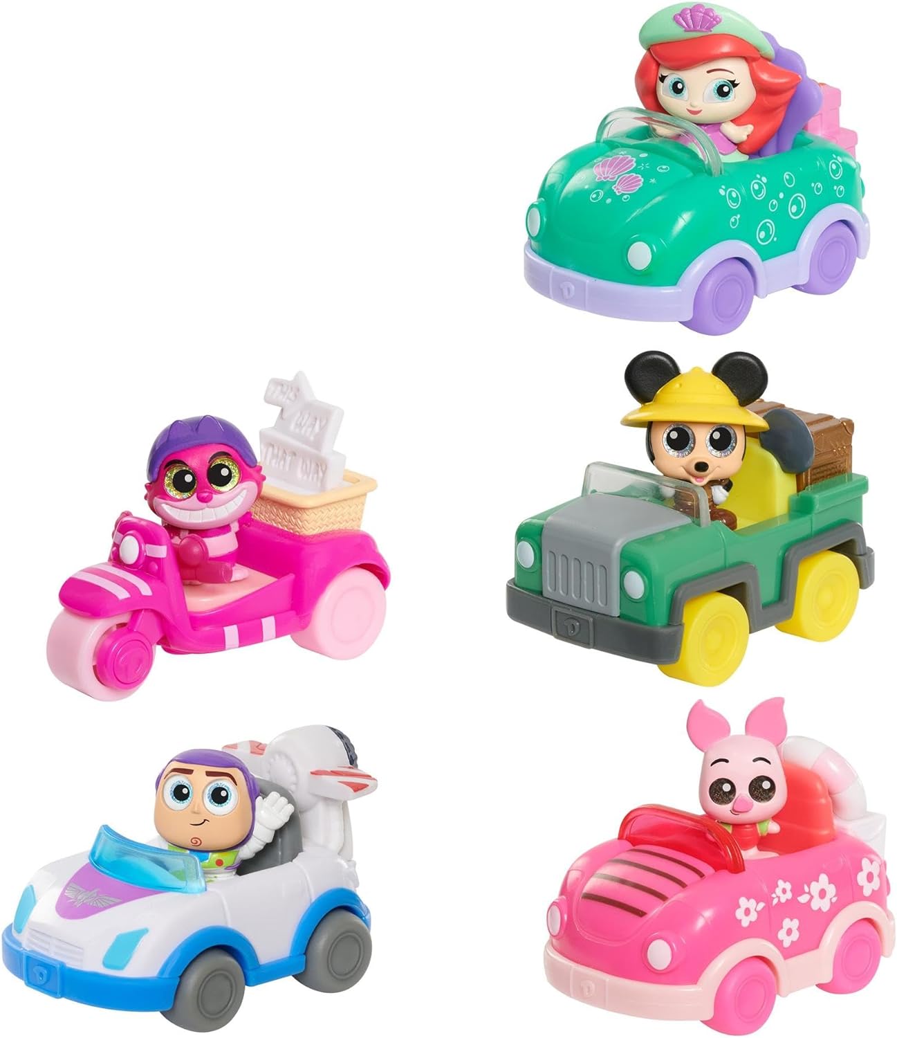 DOORABLES Disney, Let's Go Vehicle, Exclusive Figure, Random Models, Toys for Kids Aged 5+ DRB06